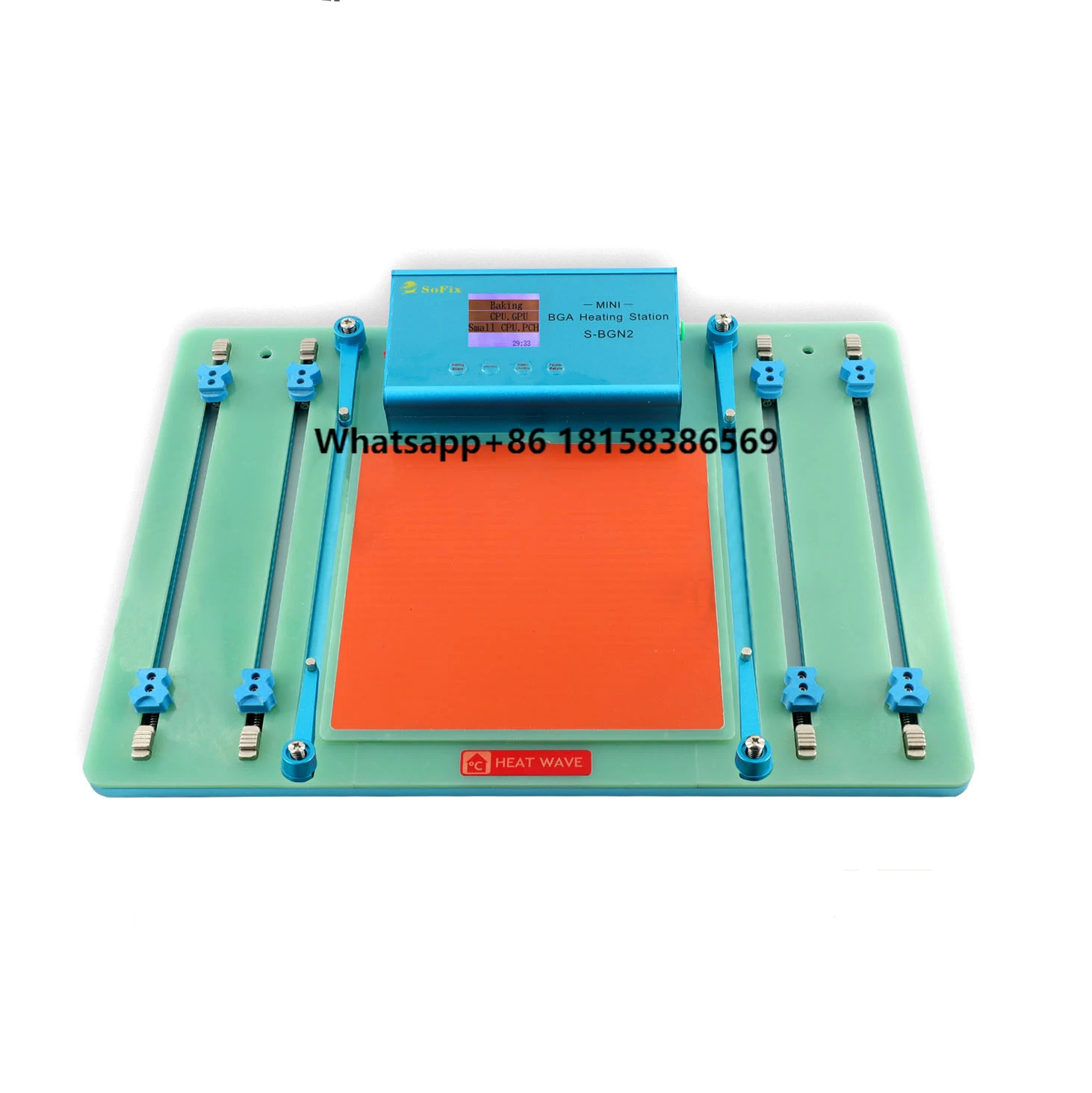 

S-BGN2 Motherboard Heating Station for CPU Graphics Card PCH Upgrade Memory SSD Desoldering Platform IC Chip BGA Stencil Heater