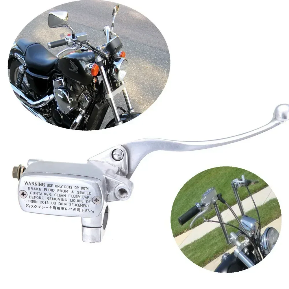 Universal Motorcycle 25mm 1" Brake Clutch Lever Master Cylinder Reservoir Fit For Honda Steed 400 600 Shadow 1100 Magna 250 750 - view 6