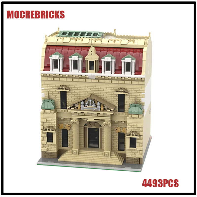 4493PCS Hot Selling Building Blocks Model New Idea Urban Street View Architecture Modular Court House Technical Bricks Toys Gift