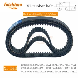 XL High Torque Rubber Timing Belt Width 6/8/10/15/20mm Model number 60XL 62XL 64XL 66XL 68XL 70XL 72XL 74XL 76XL 78XL 80XL-138XL