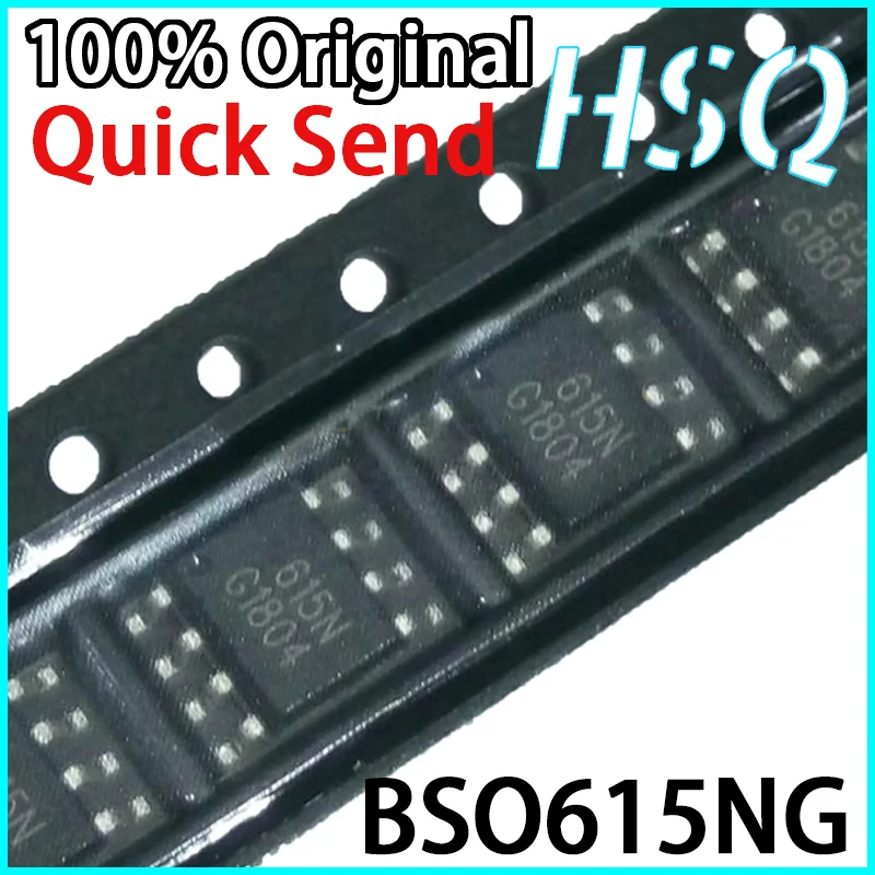 10PCS Original BSO615NG Screen Printed 615N Package SOP-8 60V Field-effect Automotive Computer Board Chip