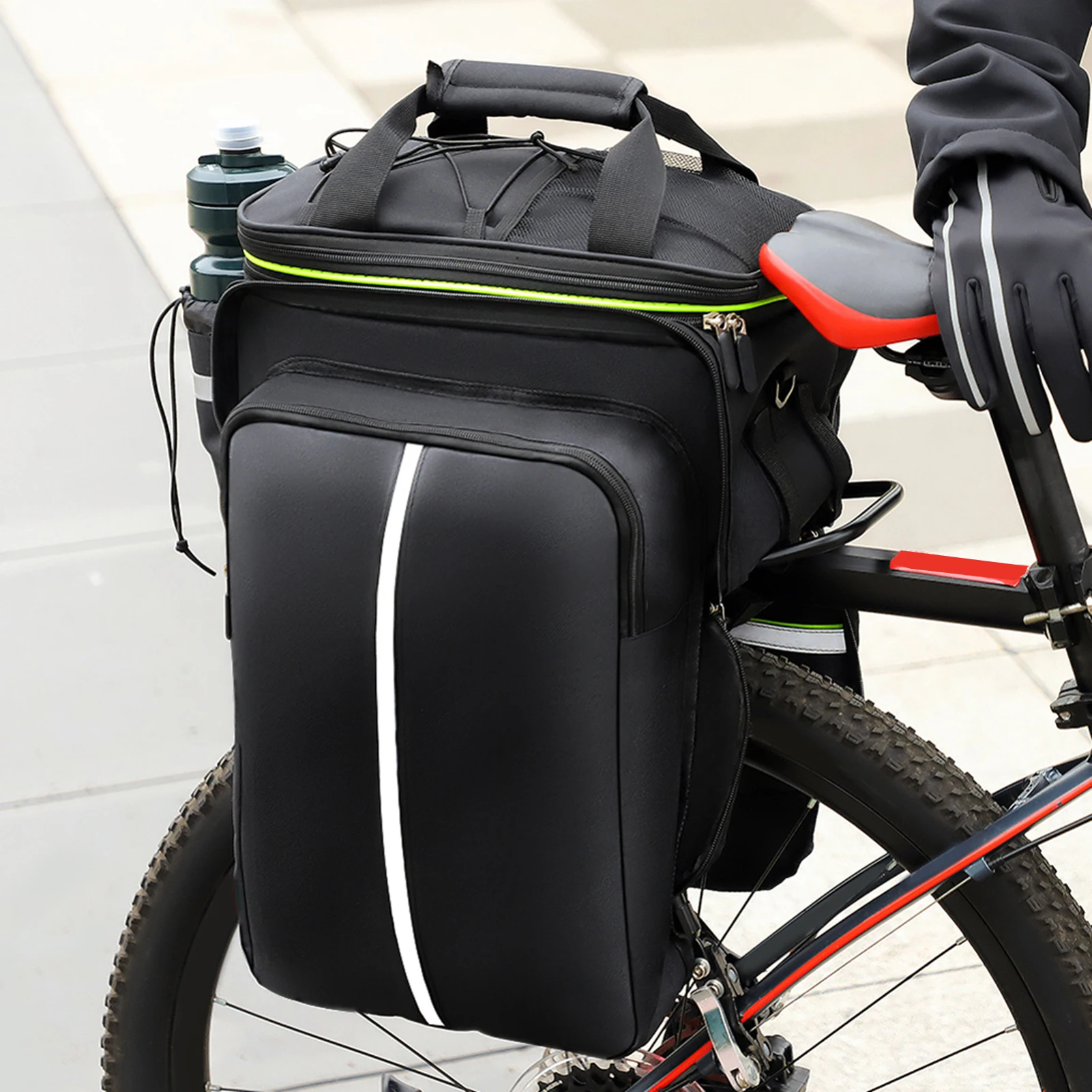 

Portable Bike Bag Road Bicycle Bag Travel Luggage Carriers Saddle Seats Panniers Bicycle Bag for Lixada Bag Cycle Rear Rack Bag