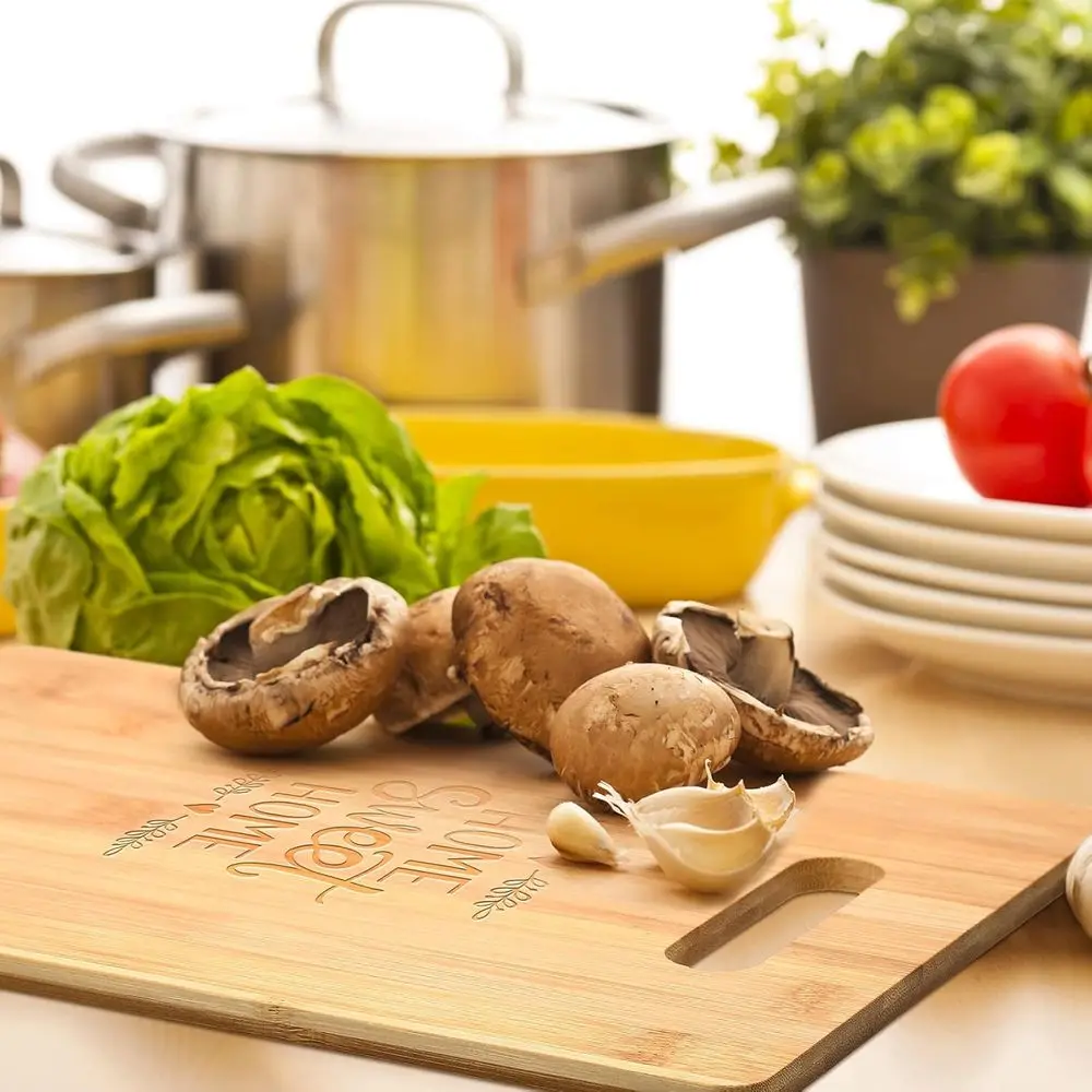 Placas de corte de bambu em massa de 18 peças, 12 x 8 polegadas, ideais para gravação a laser, presentes personalizados e lembranças de Natal