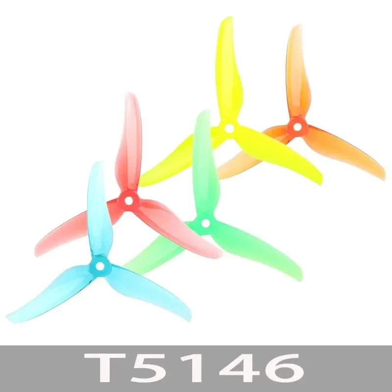 

T-MOTOR T5146 3-blade Propeller Compatible POPO mounting hole M5 center thick 7mm for RC FPV Racing Drone