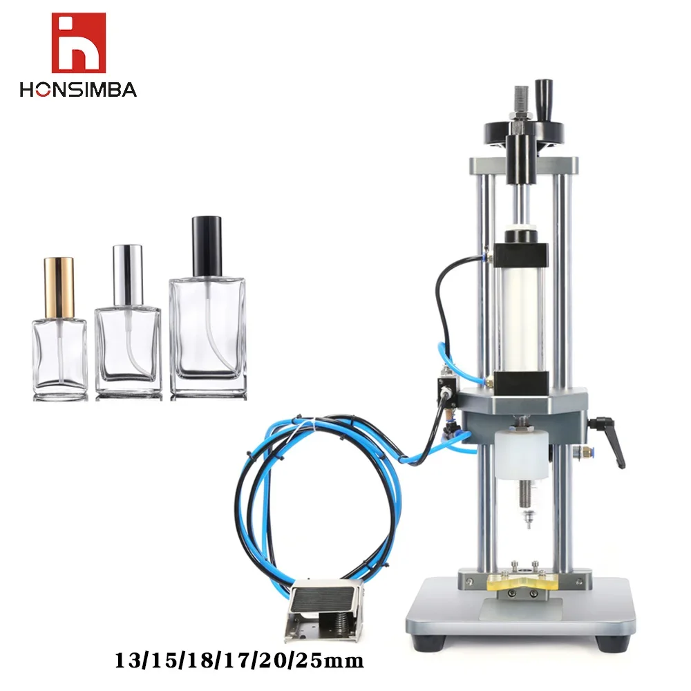 Semi-Automatic Capping Machine Suitable For Perfume Bottles,Small Pneumatic Beer Bottle Capping Machine