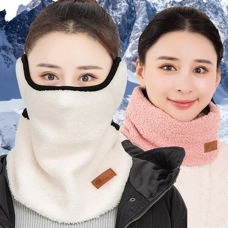 Fleece Neck Masks Tube Ear Warmer Fishing Skating Running Sport Scarf Face Mask Camping Hiking Neck Warmer Warm Cycling Headwear