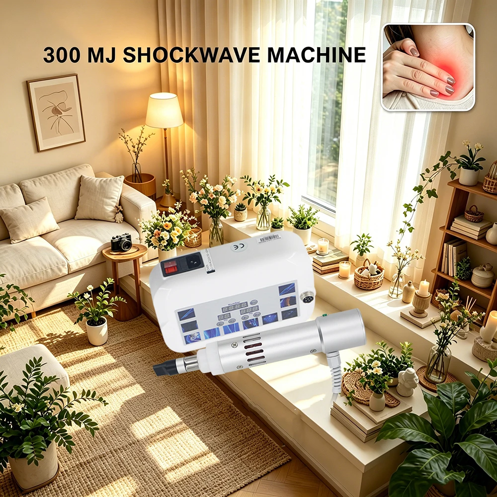 2026 New Shockwave Therapy Machine For Erectile Dysfunction Patellar Tendinopathy 300MJ Shock Wave Body Massager