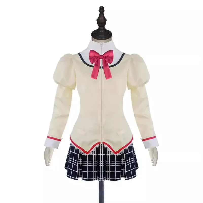CyKaname Madoka Akemi Homura Cosplay Uniforme Escolar Puella Magi Madoka Magica Adulto Anime Trajes de Halloween Jogo Feminino