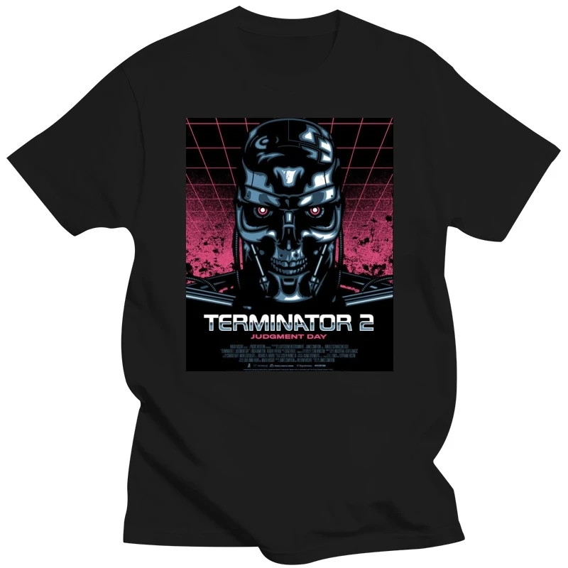 Terminator Movie MenFunny Tshirts Hip Hop Streetwear Tshirt Cool Logo Tee Shirt Short Sleeves T-Shirts Short Shirts For Men