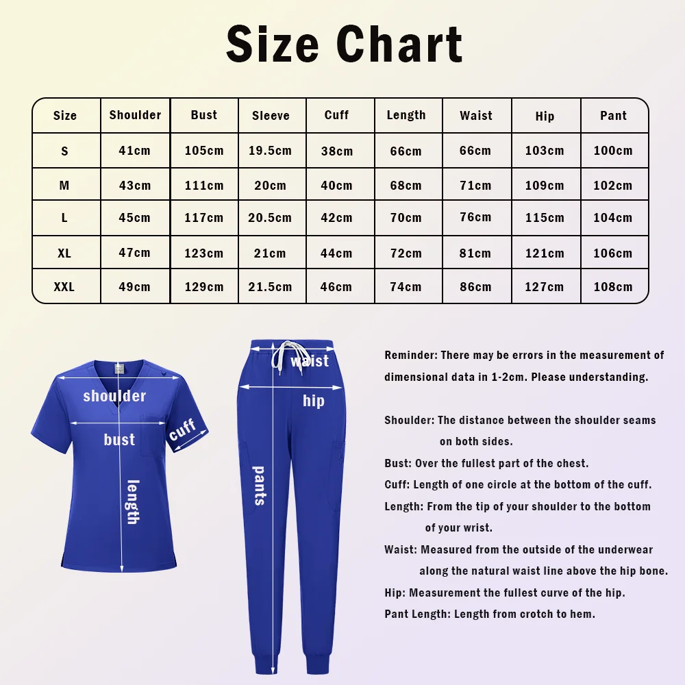 Uniforme clinique Anti-rides pour femme, tissu Premium, uniformes d'infirmière lavables, blouses médicales, chemisier chirurgical, poches, pantalons de jogging