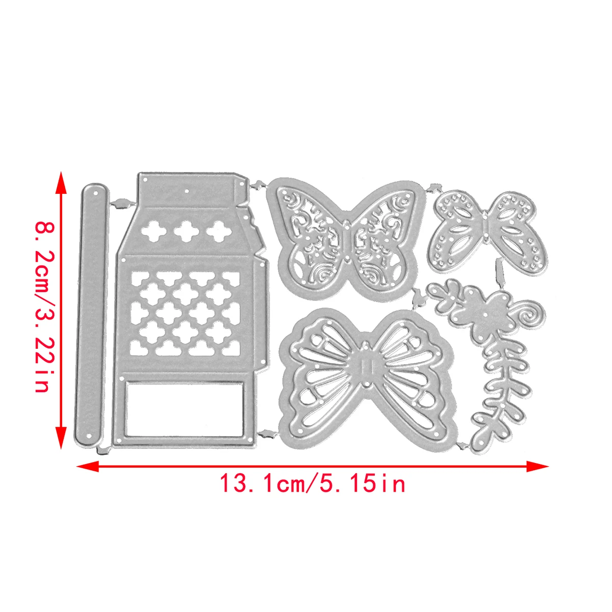 Rękodzieło metalowe matryce do wycinania foremki do wycinania formy motylkowe pudełko kosz na kwiaty do wycinków papierowe rzemiosło forma do noża
