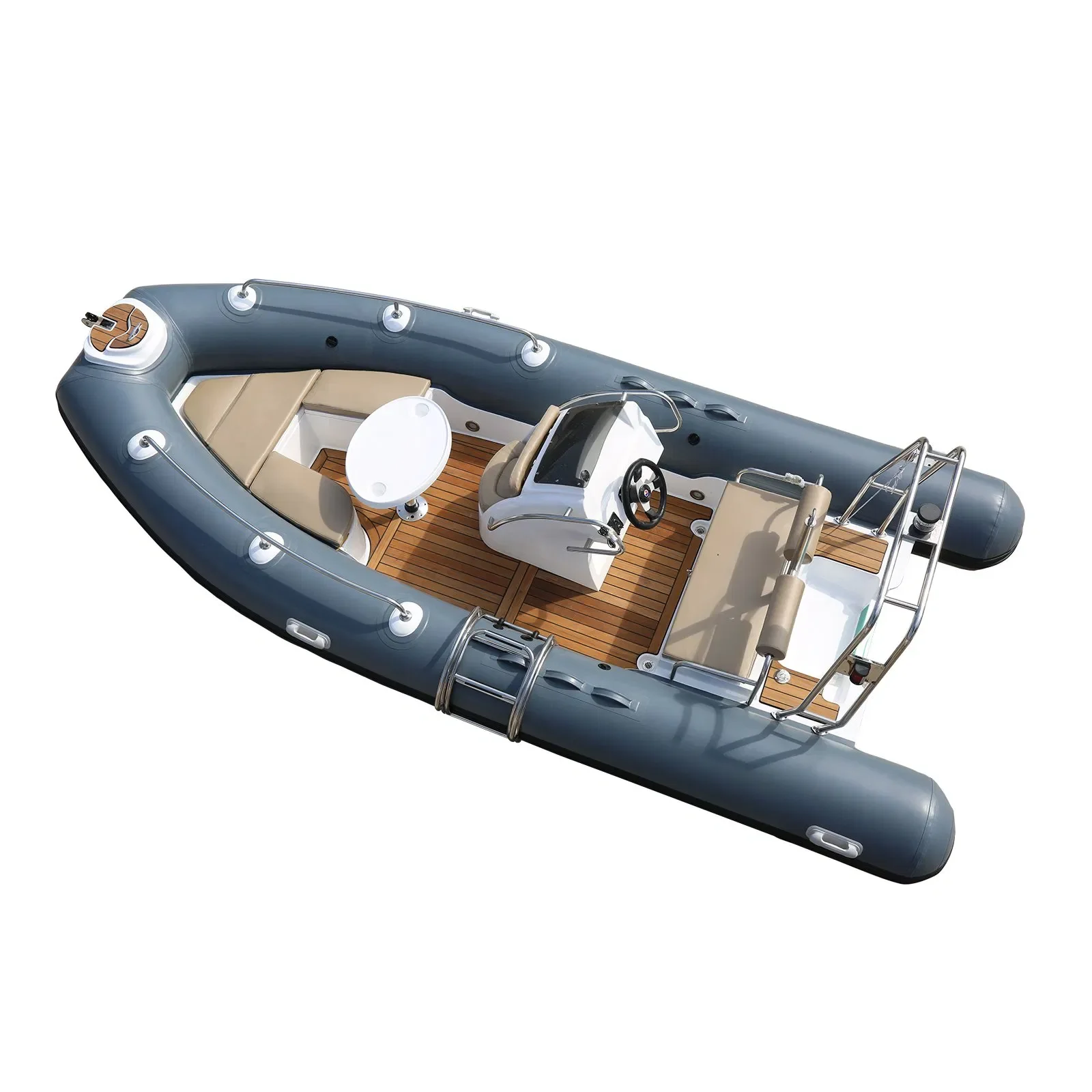 17feet Luxury Rib520 Rigid Hull Inflatable Boats Motor Speed Fishing Sport Rib Recreational Boat for Sale