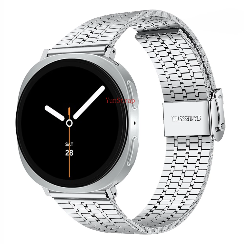 For Samsung Galaxy Watch 8 8Classic Ultra Strap Double Safety Buckle Stainless Steel Bracelet Galaxy 8 40mm 44mm 46mm 47MM Band