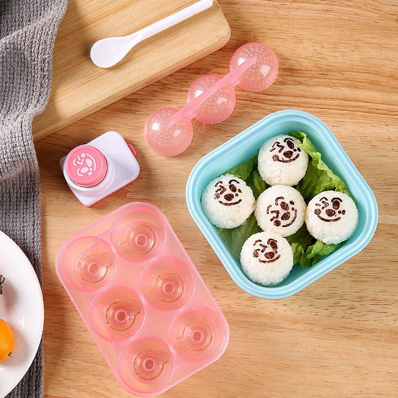 

Cartoon Mini Rice Ball Mold Sushi Mold Seaweed Embossing Mold Kids Lunch Diy Ball Shaped Bento Tools