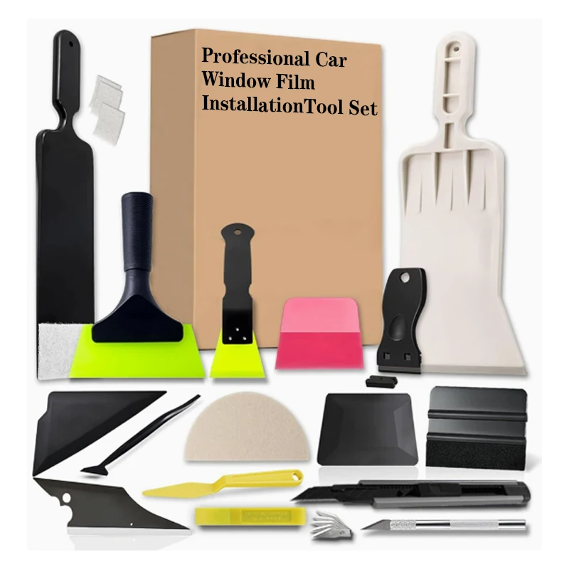 Professional window tint tools, car film installation set, vinyl squeegee combination, film edge trimming & cutting tool kit