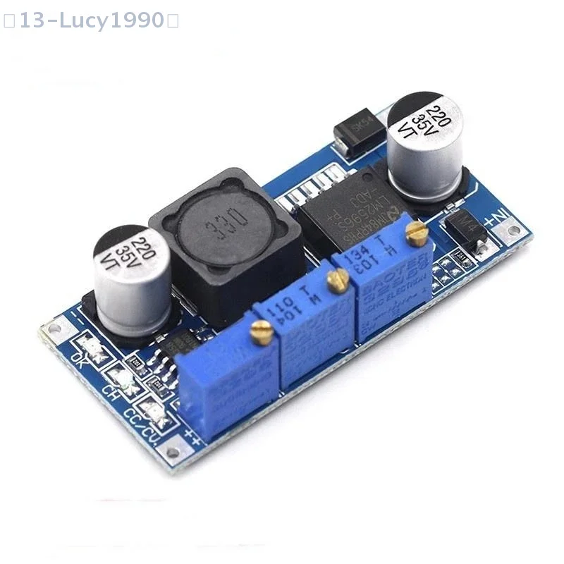 Регулятор постоянного тока, 1 шт., высокоэффективный источник питания с низким нагревом LM2596, понижающий модуль постоянного тока, светодиодный драйвер