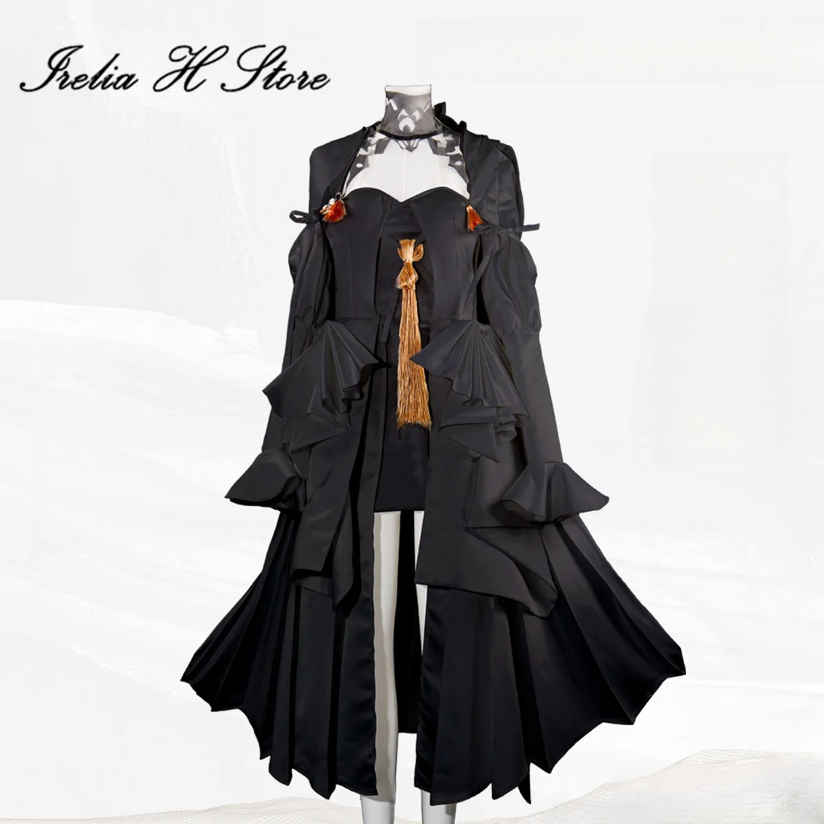 أزياء Irelia H FF14 Queen of Hourne Bliaud التأثيرية فستان Final Fantasy XIV فساتين حفلات الهالوين يمكن صنعها حسب الطلب