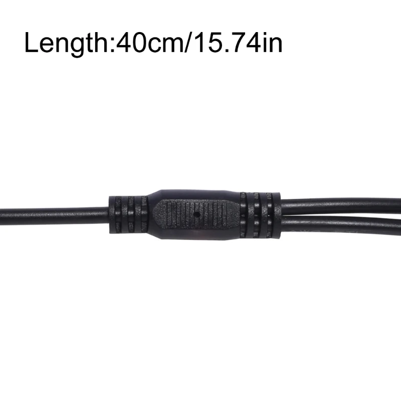 Przewód rozdzielacza zasilania 5,5 mm 2,1 mm, przewód przejściowy rozdzielacza Y, dwukierunkowy dropship