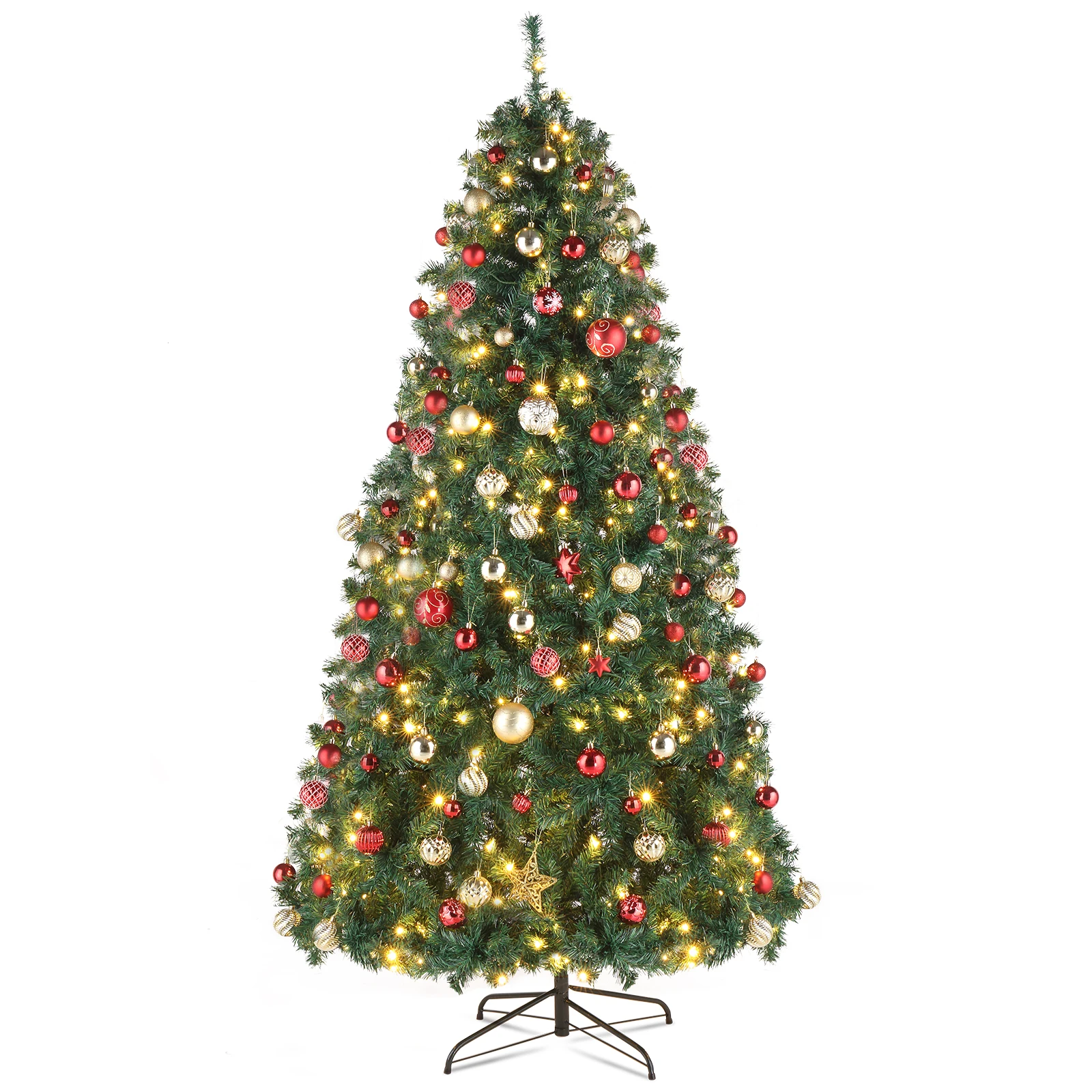 10ft Automatic Tree Structure PVC Material 1200 Lights Warm Color with Colorful 10 Modes with Remote Control 5090 Branches Chris