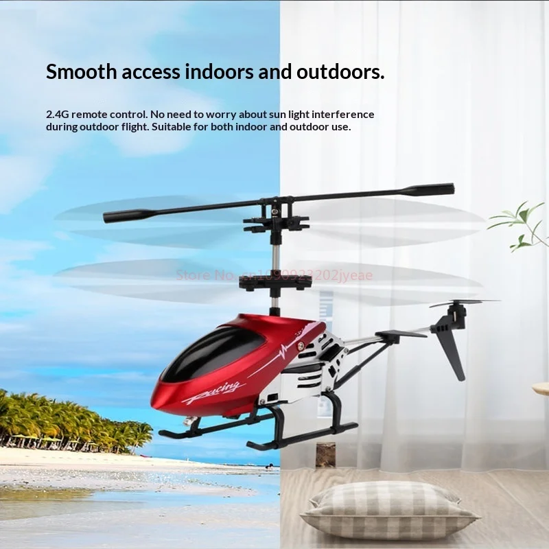 طائرة هليكوبتر جديدة مصنوعة من خليط معدني يتم التحكم فيها عن بعد بـ 3.5 اتجاهات مع شحن USB وإضاءة لألعاب الأطفال #6