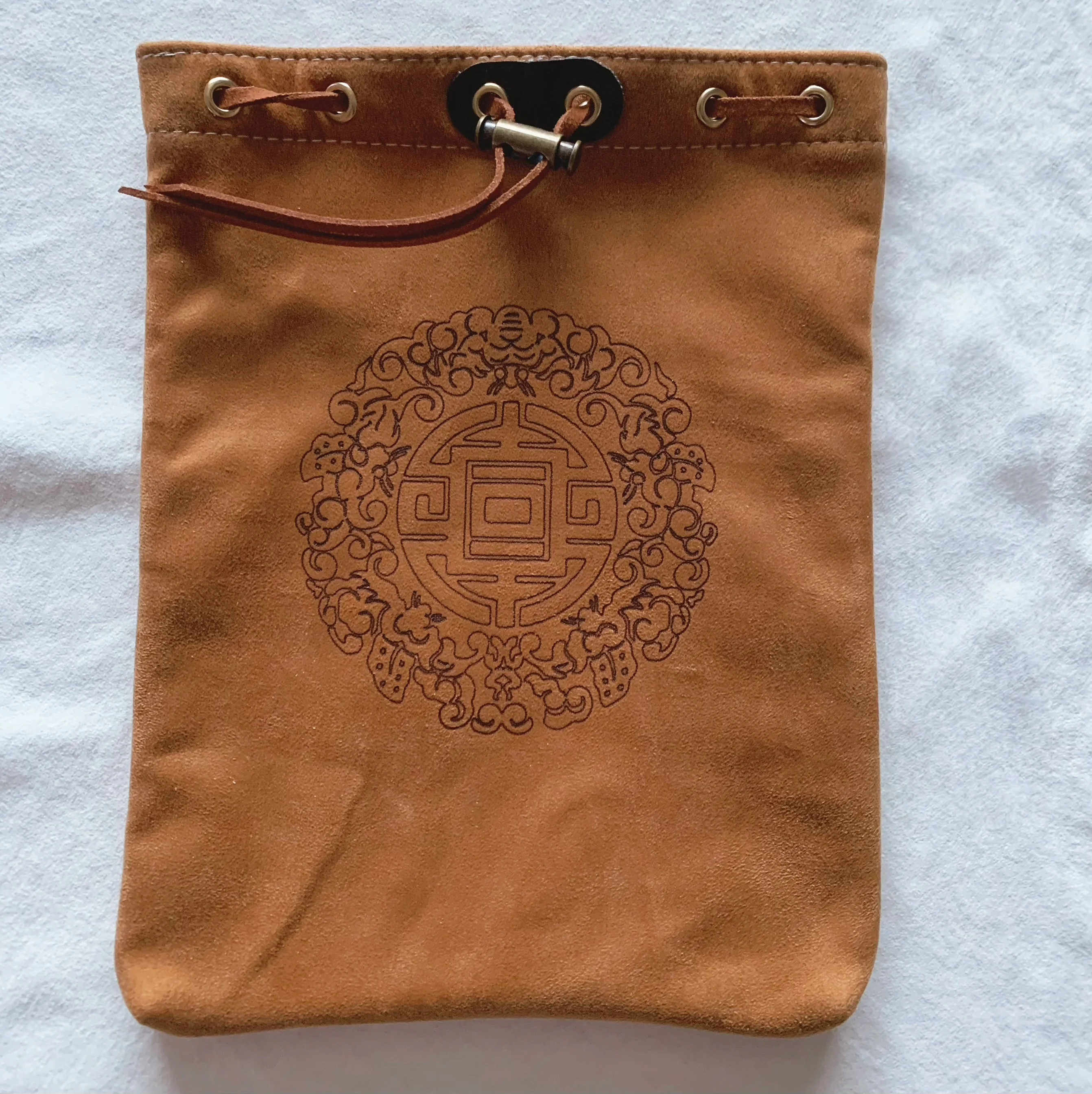 Genuine Suede Leather， Chamois Velvet Pouch ， Suede Cloth Bag，Antique Pouch ， Display Pouch，Drawstring Bag