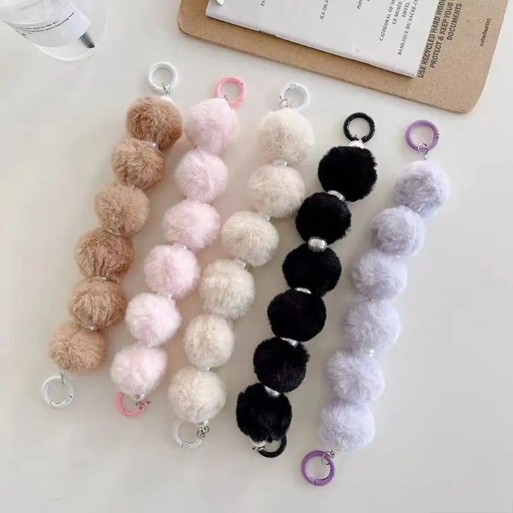 Delicate Furry Hairball Keychain Soft Flamboyant Car Key Chain Y2K Large Size Cell Phone Pendant Cell Phone Pendant