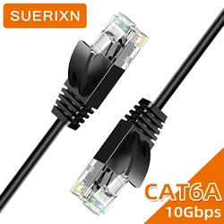 SUREIXN Cat6a Ethernet Cable 10Gbps High Speed LAN Patch Cord 500MHz Network Cable for Home Office Gaming Router Modem NAS CAT6a