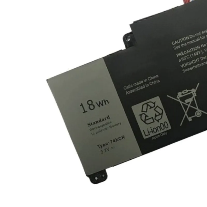 بطارية كمبيوتر محمول 3.7 فولت 18Wh 74XCR لأجهزة Dell Venue 8 Pro 5830 T01D T10D-5830 اللوحي X1M2Y 074XCR VXGP6