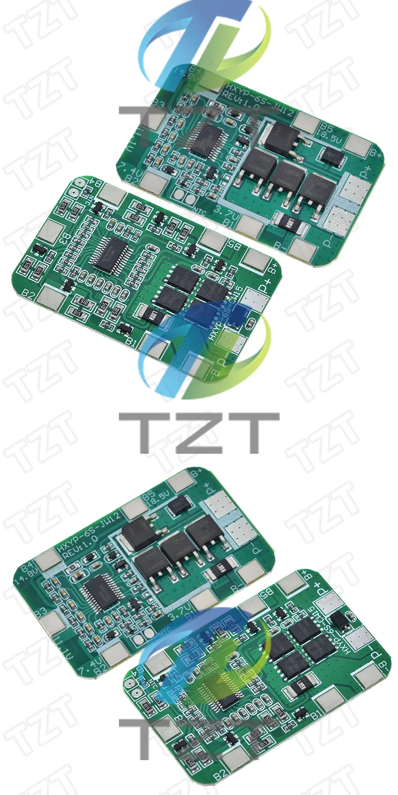 GREATZT 6S 22,2 V 25,2 V 14 A 20 A 18650 Li-Ionen-Lithium-Batterie-Ladegerät-Schutzplatine mit symmetrischem PCB BMS 6-Pack-Zellenmodul – Detail 5