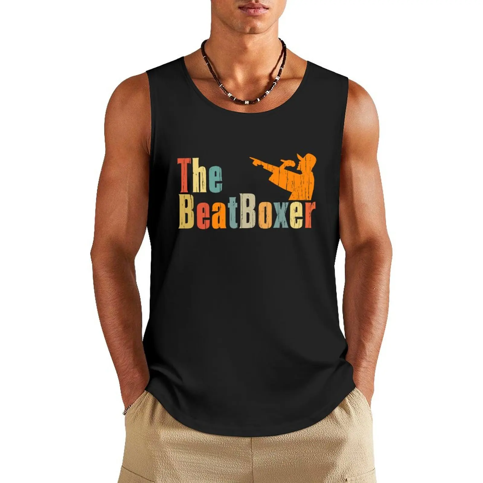 The BeatBoxer Beatboxing hobi hadiah Tank Top kaos polos pakaian olahraga untuk pria