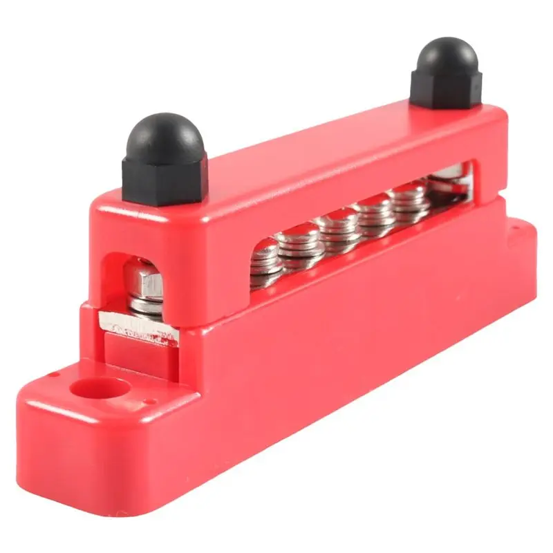 B45CLXY 6-Way Busbar محطة كتلة النحاس الملحقات البحرية لتعديل دائرة السيارة يخت RV