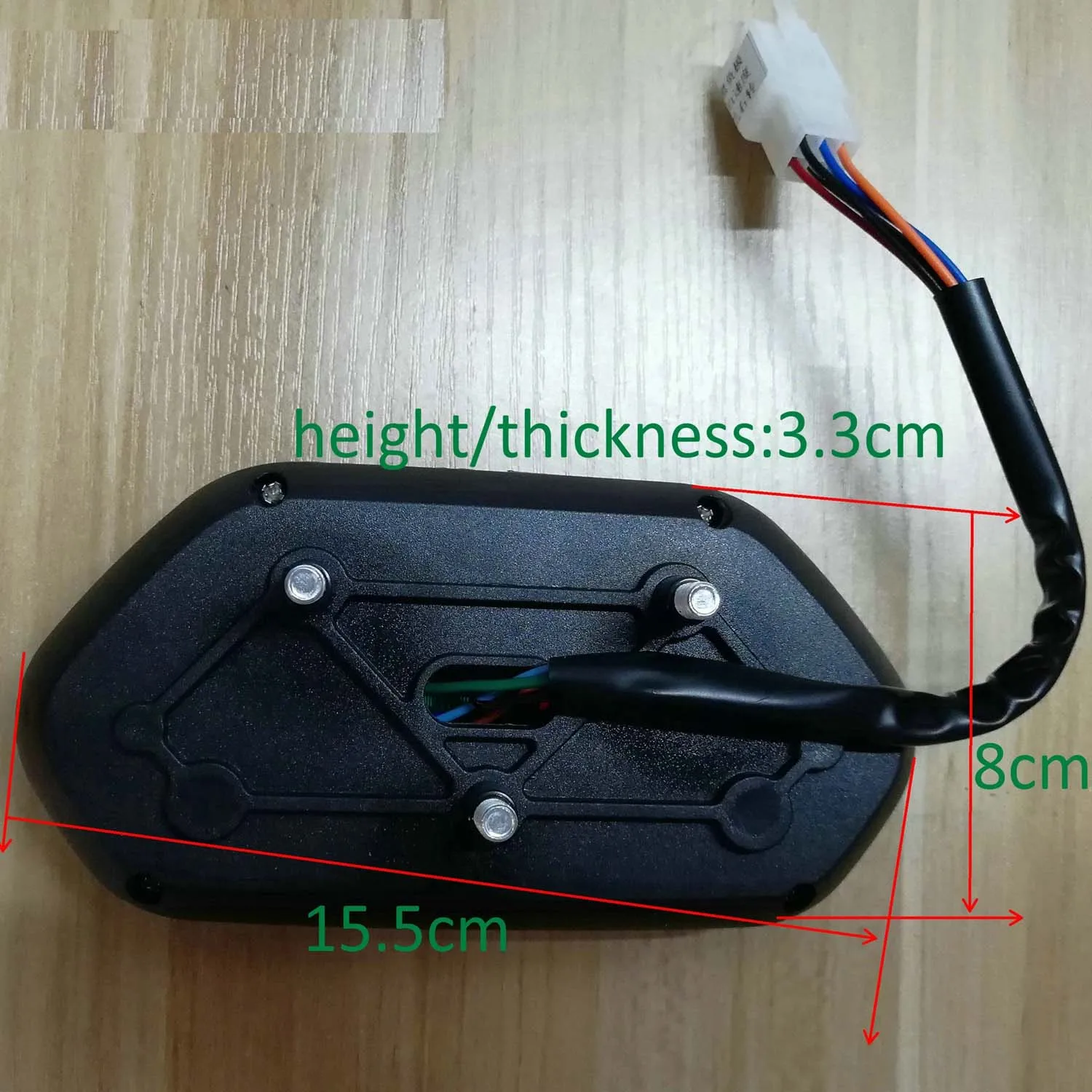 Nuovo tachimetro DISPLAY LCD Lampu/ODO/Indikator Level Baterai untuk Indikator Skuter Listrik Dasbor Sepeda Roda Tiga