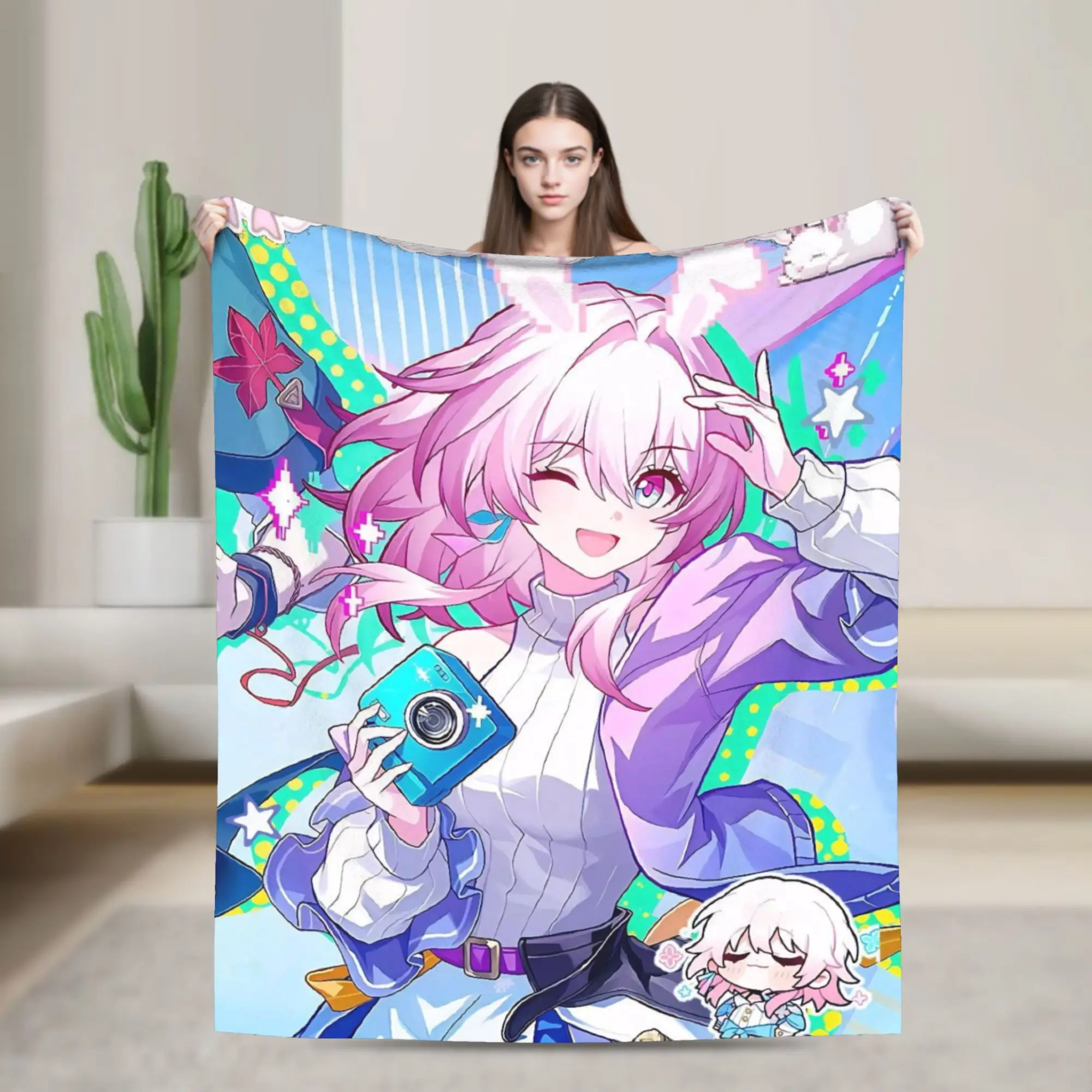 Honkai Star Rail Blanket Super Soft Warm  Throw Blankets for Bed 50x60 Inch Multi-size Plush Thin Quilt
