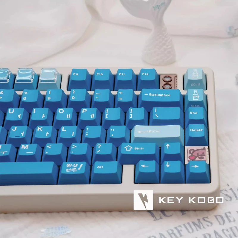 Soju Blue Artisan Keycaps for Mechanical Keyboard