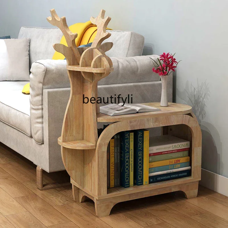 

Creative sofa side few living room home storage small coffee table, modeling, bookshelf, small desk