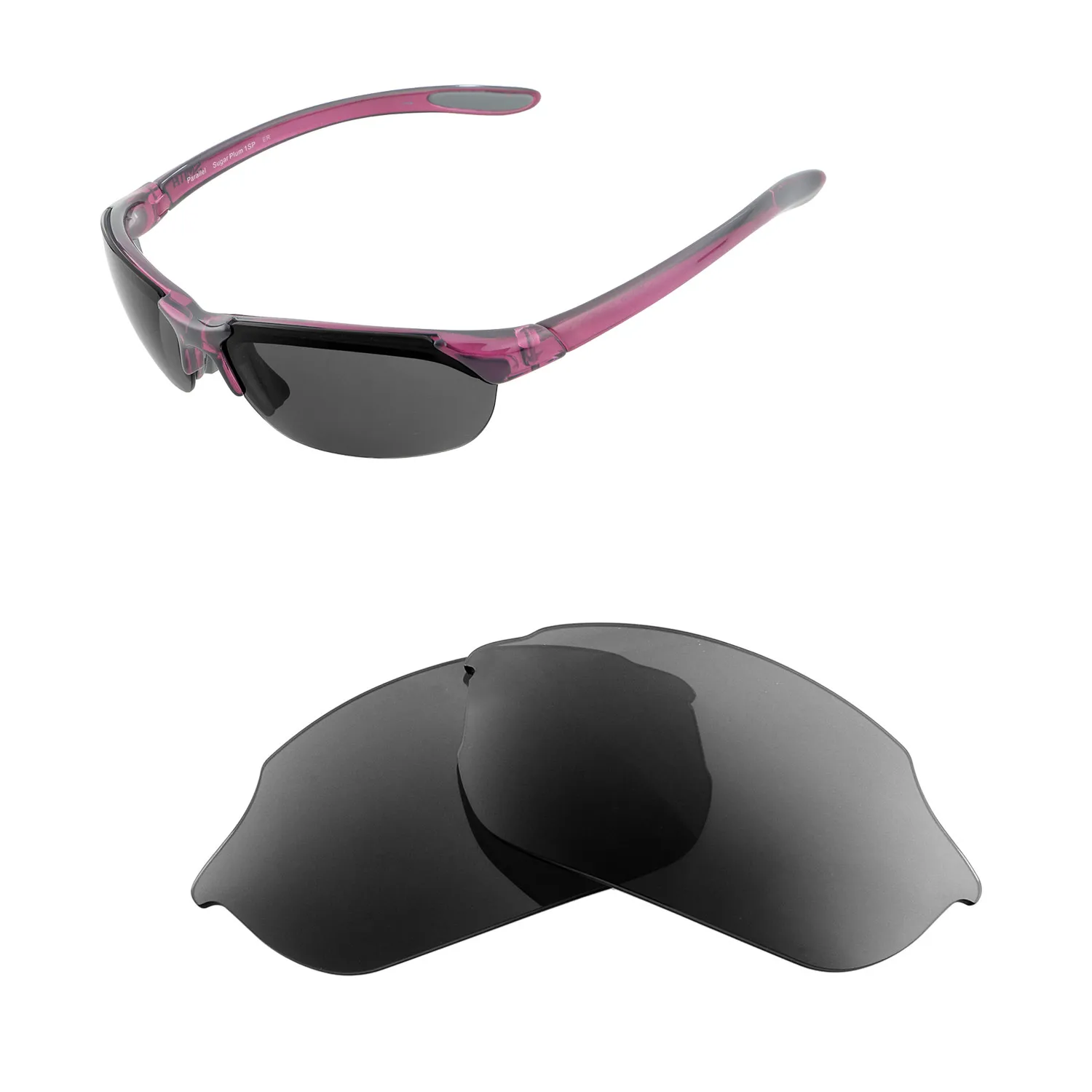 Walleva Polarized Replacement Lenses for Smith Optics Parallel Sunglasses
