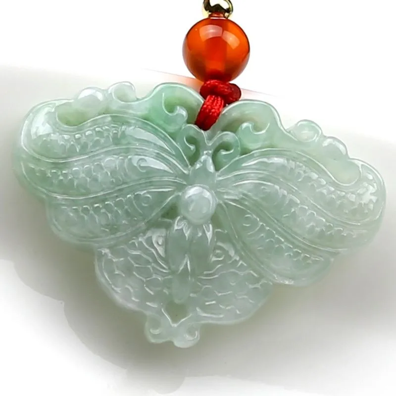 

Новый нефритовый кулон-бабочка ручной работы для пар, женский