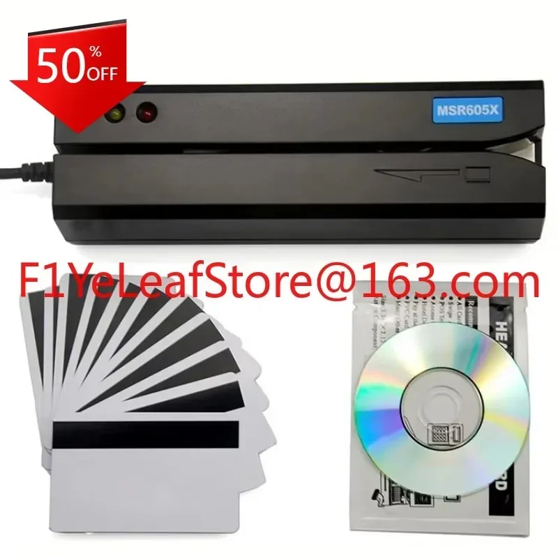 Hot salesMSR605X 3-track magnetic stripe reader writer encoder can read/write/erase/clone HiCo and Lo-Co