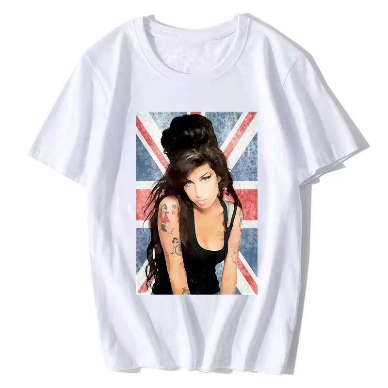 

Футболка Эми Уайнхаус Legendary 2025 года с принтом для мужчин и женщин, хлопковая футболка с короткими рукавами, топы в стиле хип-хоп, летняя уличная одежда