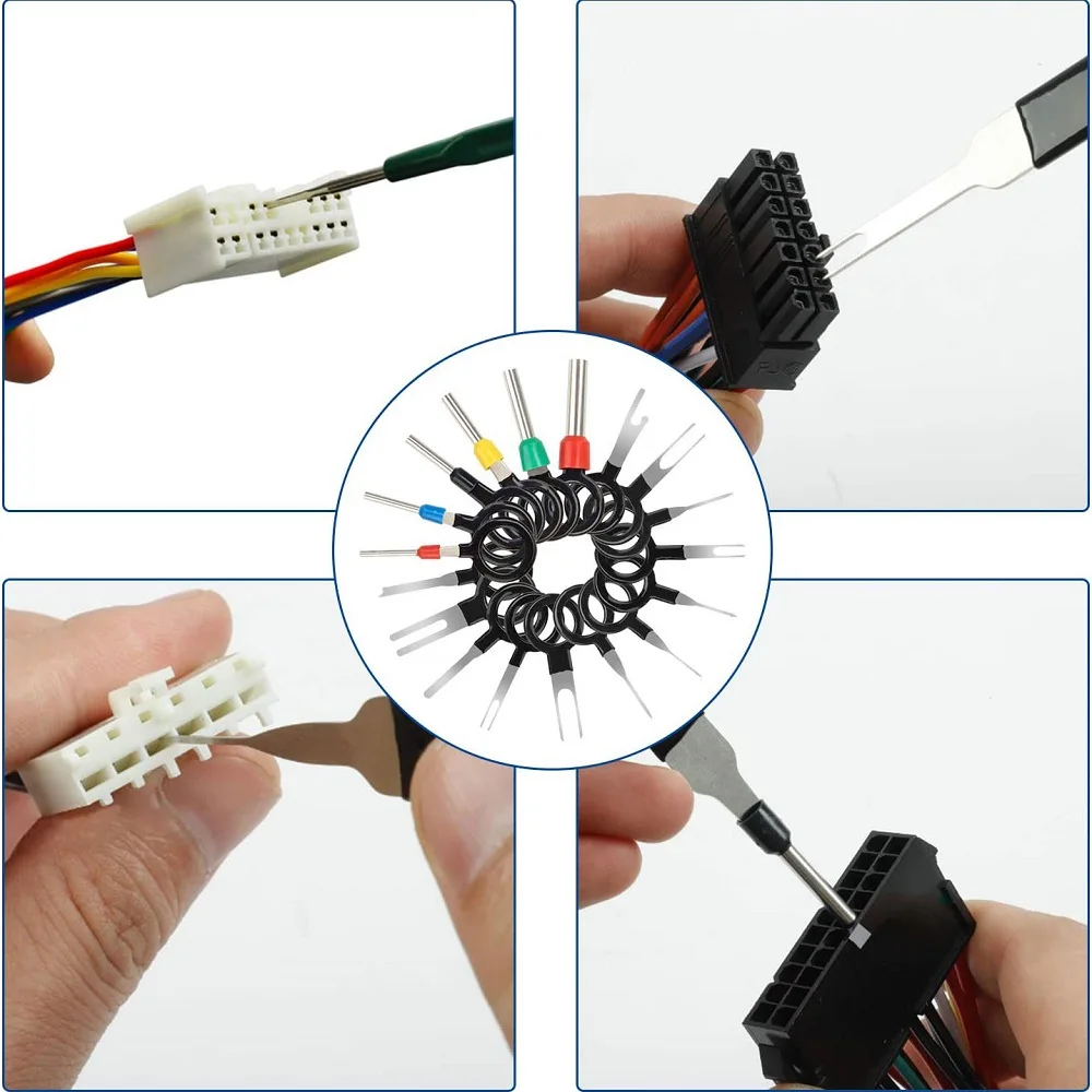 26/41 stücke Auto-Terminal-Auswerfer-Kit Pin-Entfernungs-Werkzeugs atz Kfz-Elektro-Stift-Draht zieher Werkzeug Crimpverbinder-Extraktor