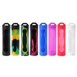 18650 Silicone Rubber Case Protective Covers Colorful Soft Rubber Skin 1x18650 Battery Shock-Proof Movable Storage Box