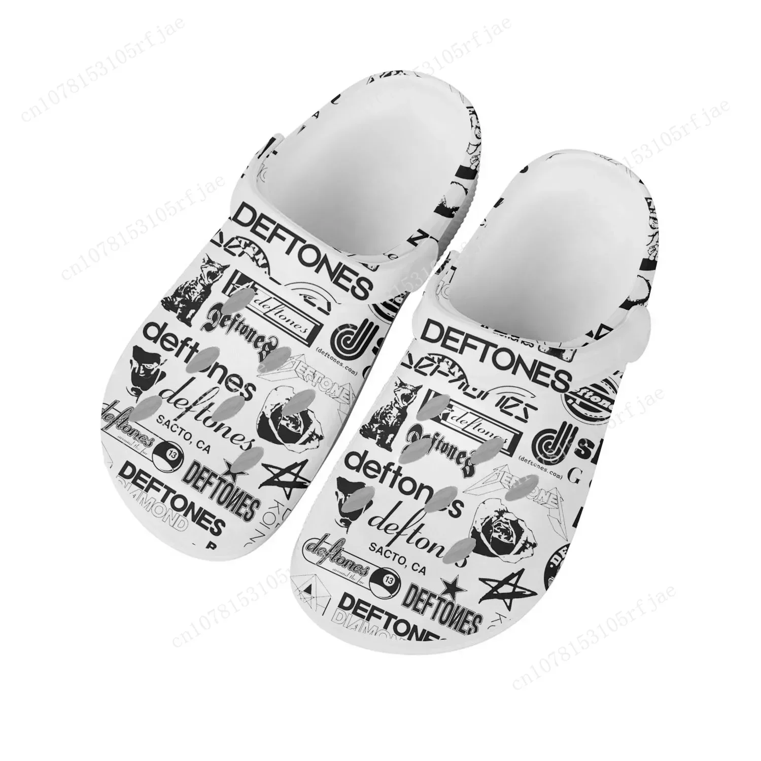 

Deftones Metal Art Rock Band Home Clogs Custom Water Shoes Mens Womens Teenager Shoe Garden Clog Breathable Beach Hole Slippers