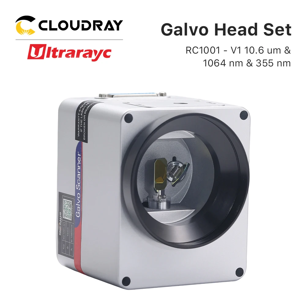 

Ultrarayc RC1001-V1 Набор сканирующих гальванических головок, 10 мм, гальванометр, сканер 10,6 мкм, 1064 нм и 355 нм с блоком питания для маркировки волокна