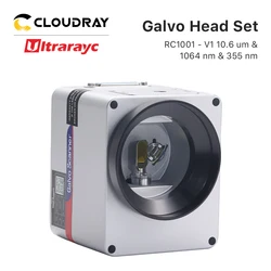 Ultrarayc RC1001-V1 Scanning Galvo Head Set 10mm Galvanometer Scanner 10.6um &1064nm & 355nm with Power Supply for Fiber Marking
