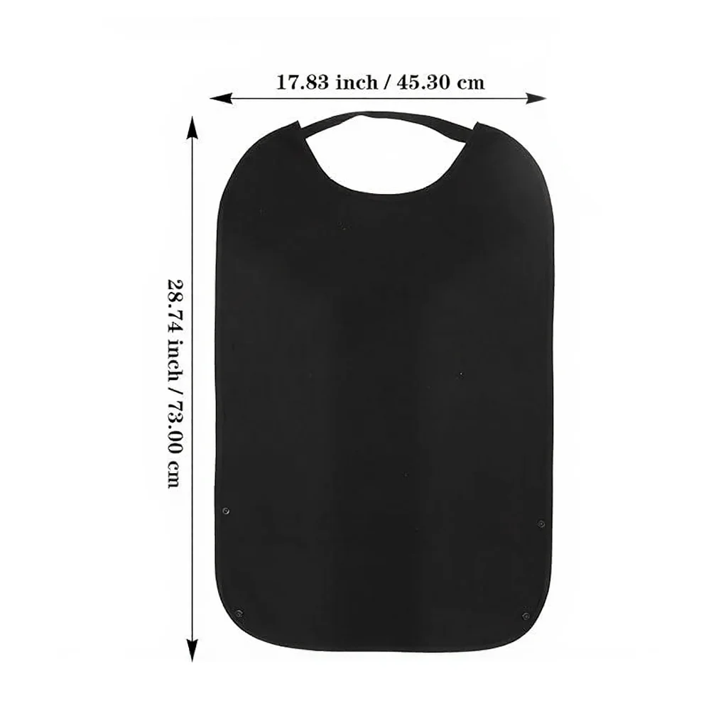 Extra Large Adult Bib for Men For Eating 17.83 x 28.74 Inches with Folded Crumb Catcher Spill Protection Polyester Oxford