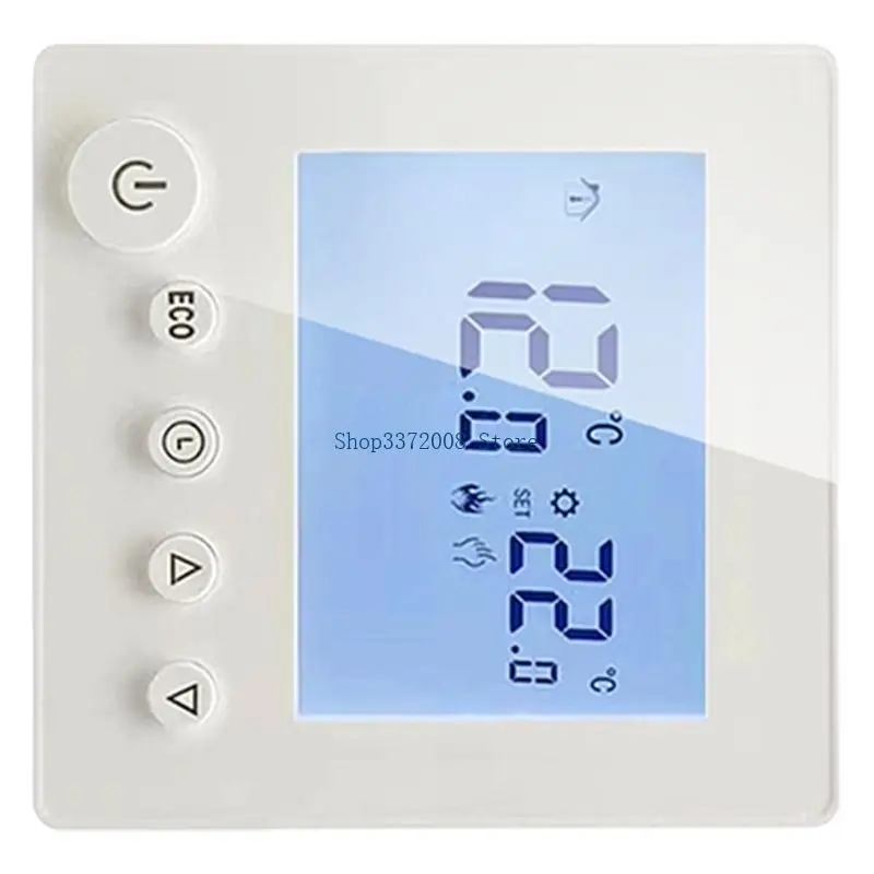  Heat Pump Thermostat Not Programmable Heat Pump Thermostat Large LCD Display for Home Temperature & Humidity Control