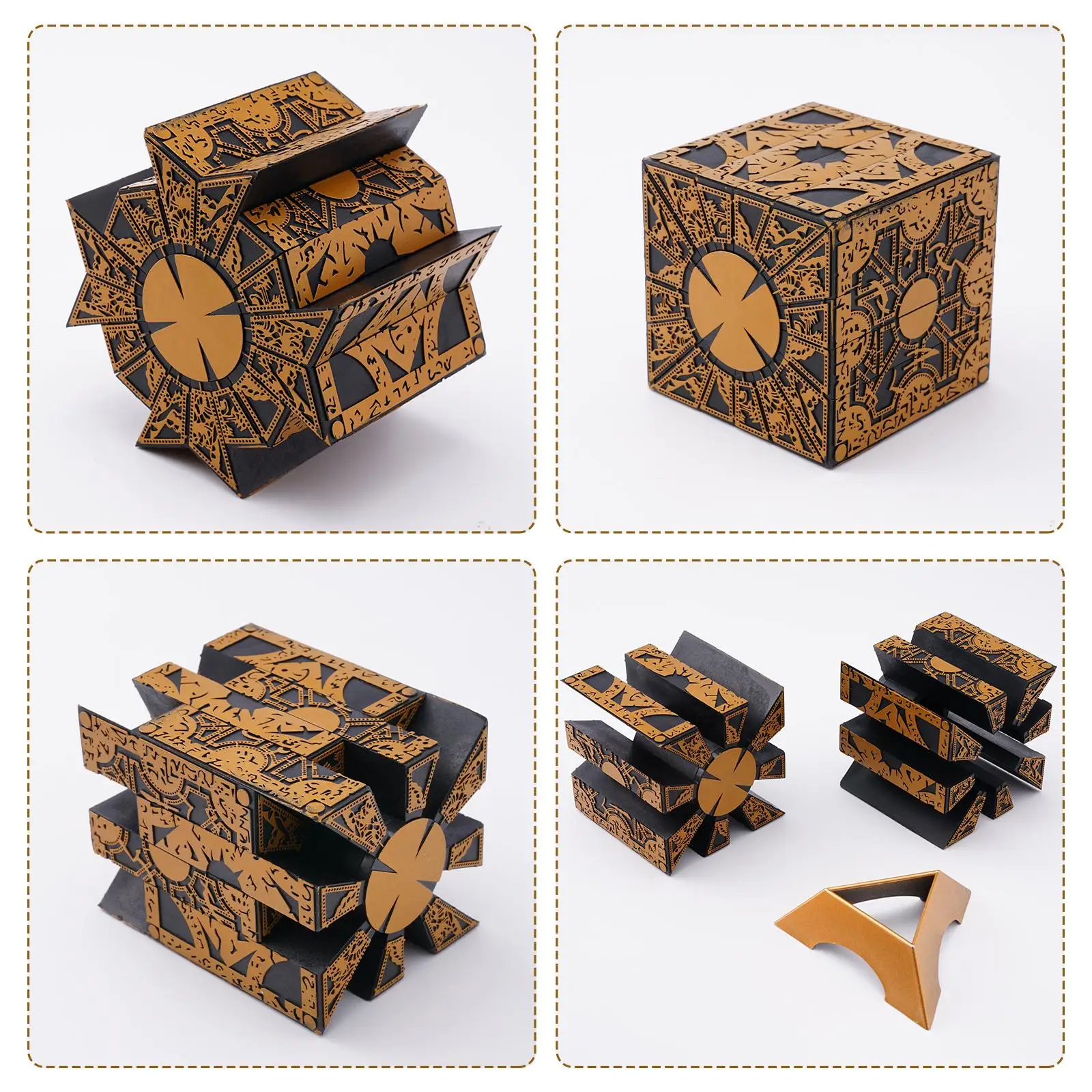 Hellraiser Cube Puzzle Box Removable Lament Horror Series Full Film Function Ornaments Puzzle Props Box Cube Needle Model Q0R6 view 4