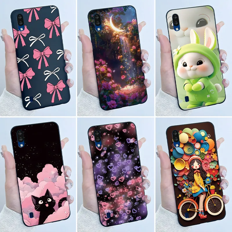 Para zte blade a5 2020 a7 2020 a51 lite caso bonito coelho preto capa de silicone macio para zte bladea5 bladea7 2020 caso escudo do telefone