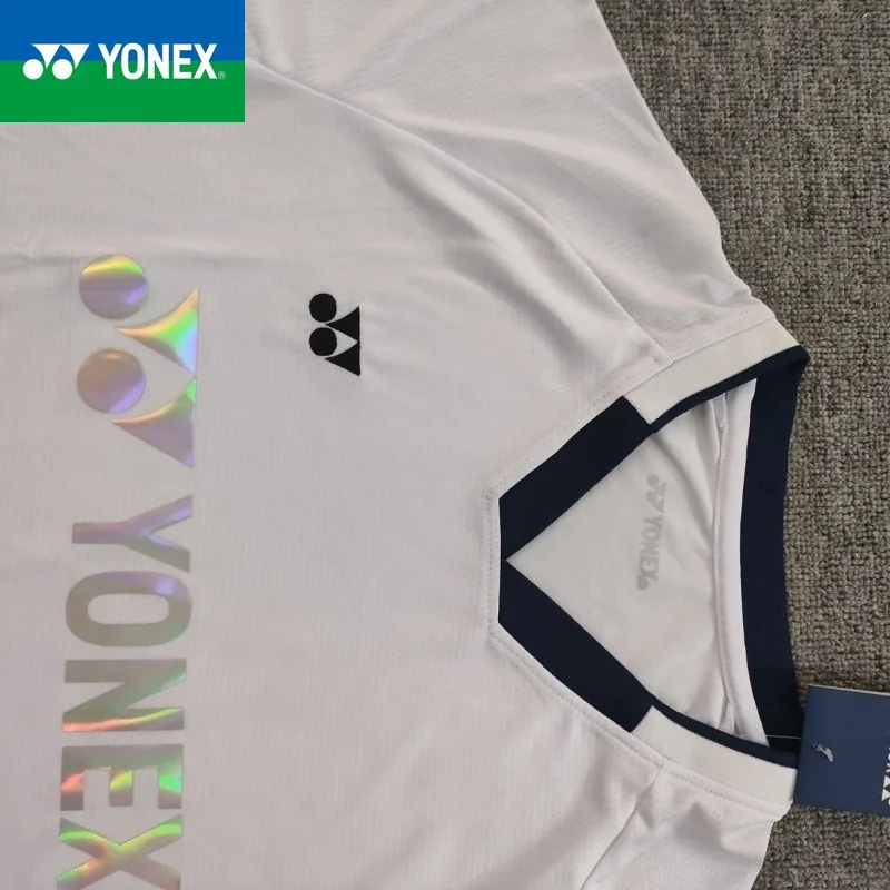 Yonex-ملابس علوية رياضية قصيرة الأكمام سريعة الجفاف ، طقم شورت جيد التهوية ، جديد ، الصيف ، من Yonex