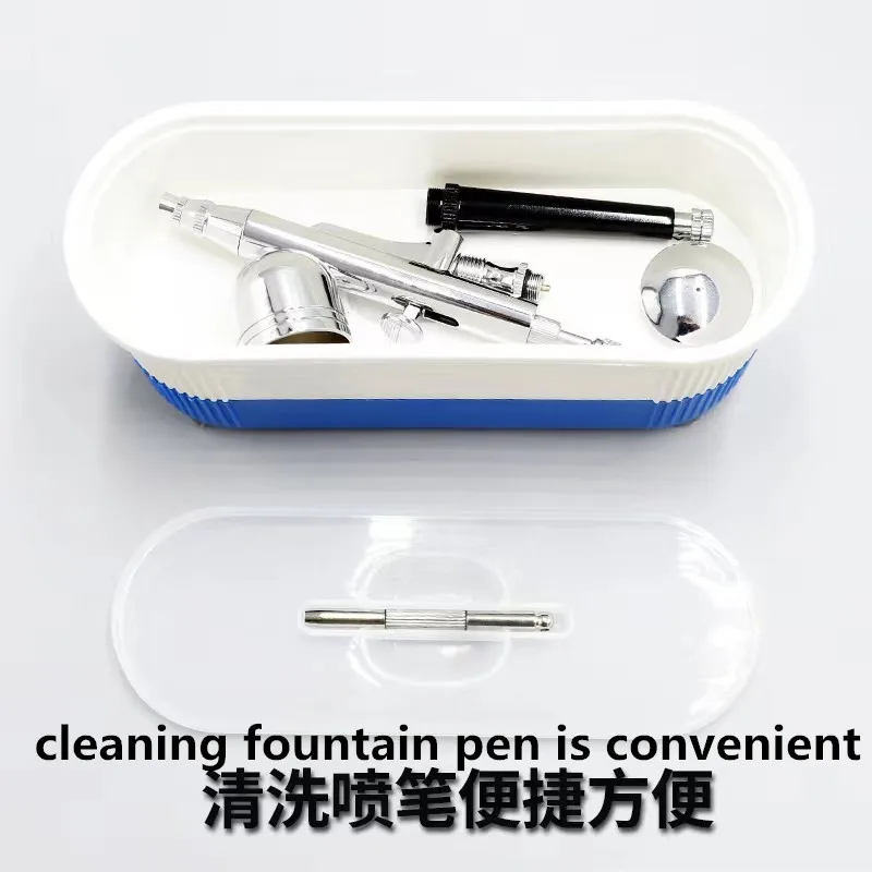 Vibration Cleaning Machine Fountain Pen Cleaner Auxiliary paint Stripper Model Parts Tool Military Garage Kit Multi-function